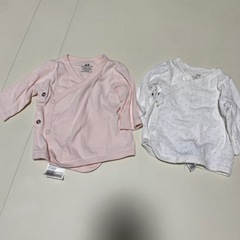 H&M 長袖　ベビー肌着4枚セット　50-60 の画像