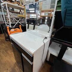 【リサイクルショップどりーむ鹿大前店】No961　ドレッサー　化粧台　オシャレ　大きな鏡　椅子付き　コンセント付き　便利品の画像