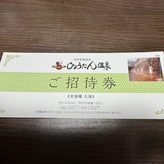 ひょうたん温泉入浴券