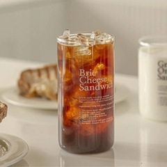 momur ★ brie cheese sandwich glass　韓国雑貨　グラス　コップの画像