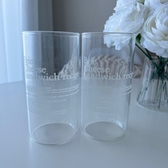 momur ★ brie cheese sandwich glass　韓国雑貨　グラス　コップの画像