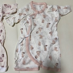 ベビー肌着2枚セット　50-60 女の子の画像
