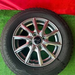 Euro stream　13インチ 4J PCD100 4穴 ET43 ダンロップwintermaxx 155/70R13の画像