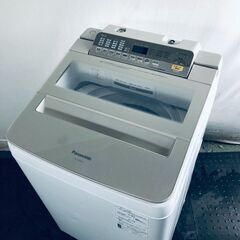 ID:sg218999 パナソニック Panasonic 洗濯機 ファミリー 中古 2018年製 全自動洗濯機 9.0kg シャンパン 送風 乾燥機能付き NA-FA90H6-N  【リユース品：状態B】【送料無料】【設置費用無料】