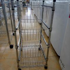 ★ジモティ割あり★  スチールラック シルバー H127×D46×W39 クリーニング済み OJ8080の画像