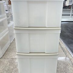 ★ジモティ割あり★  衣装ケース ベージュ H68×D40×W3...