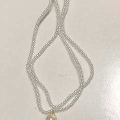 【新品未使用】2連パールネックレス（箱付き）