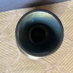 未使用 金属製 花瓶　細長いデザインの画像