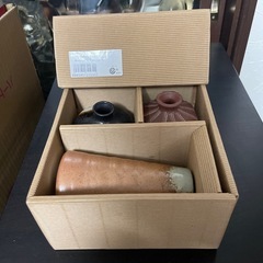 新品未使用箱入　ミニ花瓶　3点セットの画像