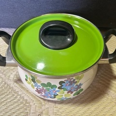 ホーロー ミルクパン 花柄 honey ware 直径20cm