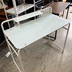 Y2502-668 ニトリ ガラスデスク グリップ ホワイト キ...