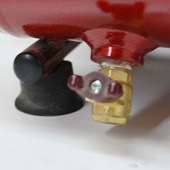 藤原産業 エアコンプレッサー SR-045 2021年製 屋内用 レッド 4L 最高圧力0.8MPa PUMA 50/60Hz 動作確認済み エアーコンプレッサー 札幌市 清田区 平岡の画像