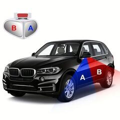ユニバーサルフィット360°調節可能なブラインドスポットミラー車用 - フラットレンズ、卵形、フロントおよびリアホイール用広角ビュー、HDクリアガラスの画像