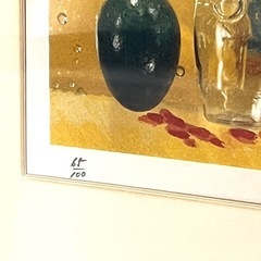 【終了
】アート　リトグラフ額装の画像