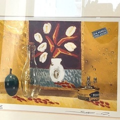 【終了
】アート　リトグラフ額装の画像