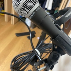 5点セット！マイク、ヘッドホン、マイクスタンド、ポップガード、譜面台の画像