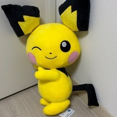 お値下げしました❣️ポケットモンスター　めちゃでかピチュー　ぬいぐるみの画像