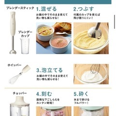 BRUNO ブルーノ マルチスティックブレンダーの画像