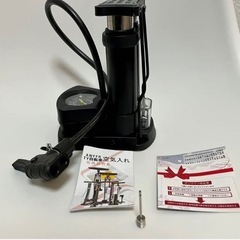 【値下げ中】フットポンプ　圧力計付き　空気入れの画像