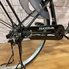 【大人用/アウトレット品】3人乗り対応自転車 丸石 ふらっかーずスティーナ 22/26型 新古自転車 マット黒色<自転車のオオムラ 静岡店>の画像