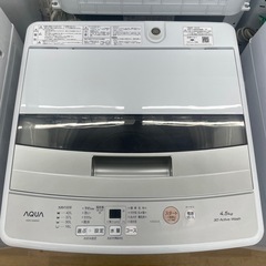 【ドリーム川西店御来店限定】アクア 洗濯機 AQW-S4M 2023年製／クリーニング済み 【2002146255601894】の画像