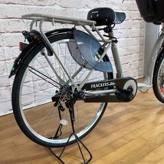 【大人用/アウトレット品】3人乗り対応自転車 丸石 ふらっかーずスティーナ 22/26型 新古自転車 グレー色<自転車のオオムラ 静岡店>の画像