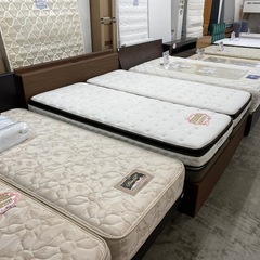 【愛品館 江戸川店 】 引き出し付き クイーンベッド NITORI（ニトリ）の画像