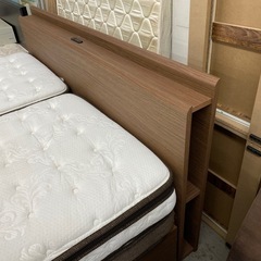 【愛品館 江戸川店 】 引き出し付き クイーンベッド NITORI（ニトリ）の画像