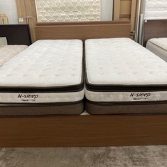 【愛品館 江戸川店 】 引き出し付き クイーンベッド NITORI（ニトリ）の画像