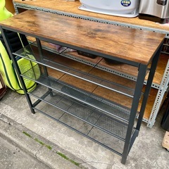 《売約済》【池上店】 オープンシェルフ　木製　シェルフ　インダス...