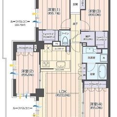 「17階部分の3方向角住居・フールバルコニー付き」〜窓が多く眺望...