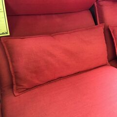 【ジャングルジャングル深井店】★リクライニングソファー 赤 レッド ソファー 家具 クリーニング済 堺市 深井 【FU1924】の画像