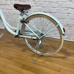 【大人用/アウトレット品】新車整備済 シティ自転車 26インチ サカモトテクノ 新古自転車 白色<自転車のオオムラ 静岡店>の画像
