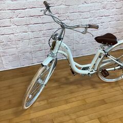 【大人用/アウトレット品】新車整備済 シティ自転車 26インチ サカモトテクノ 新古自転車 白色<自転車のオオムラ 静岡店>の画像