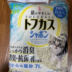 ネコのトイレ&トイレ砂2袋 　 の画像