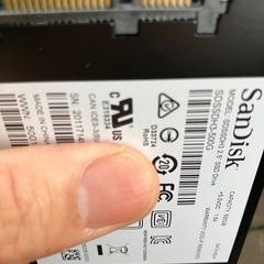 SAN　DISK SSD 500GB　PCパーツの画像