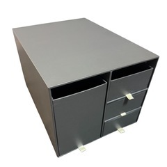 ブラック金属製小物入れ 4引き出し