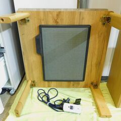 【JM389】 2022年製 こたつテーブル 正方形 テーブル フラットヒーター 折れ脚こたつ 折り畳みこたつ リバーシブル天板 木製こたつの画像