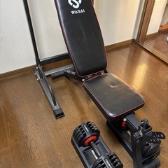 【3点セット】ベンチ　懸垂台　可変式　ダンベル
