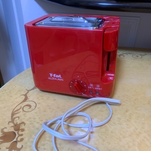 美品　ティファール　ポップアップトースター　赤色