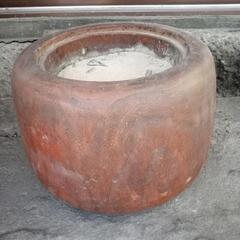 桐丸太火鉢　外径約３６cm　高さ約２４cm　手あぶりの画像