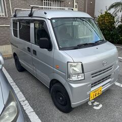 【売却済み】宮古島 リフトアップ エブリィバン ターボ 4AT ２WD 平成23年式 DA64V シルバー キャリア付きの画像