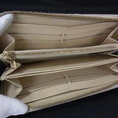 ルイヴィトン　ダミエアズール　長財布　ファスナーの画像