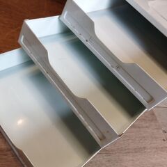 レトロ スチール製 レターケース 書類ケース 3段 小物入れ 引出し　/TJ-2328 2Fの画像