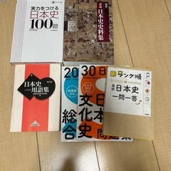日本史の参考書、資料集等