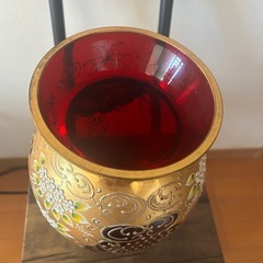 ベネチアンガラス　花瓶の画像