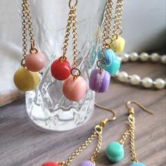 マカロンピアス ・イヤリング【2連】の画像