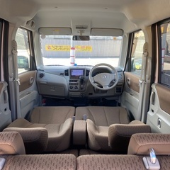 低走行7万キロ☆月々1万円〜分割払い可❗️ 車検2年付き！【名義変更代込み】大人気☆日産 ルークス☆SDナビ付き☆スライドドア☆ドラレコ付き☆スマートキー☆そのまま乗って帰れます❗️の画像