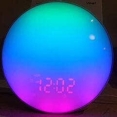 目覚ましライト　タイマー付き　7色　アラーム　ラジオ機能の画像