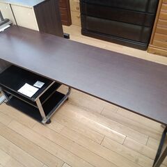 ★ジモティ割あり★  PCデスク ブラウン H69.5×D45×...